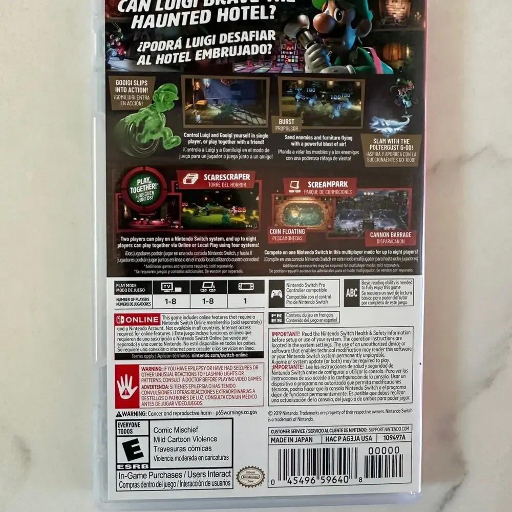 Luigi's Mansion 3 Nintendo Switch Video Game